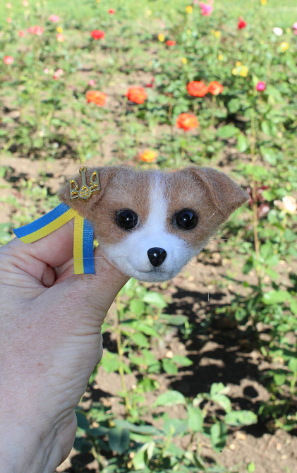 Пес Патрон брошь игрушка валяная пес патрон валяна іграшка собака Одеса - зображення 6